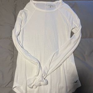 white long sleeve top- super soft- a little see through